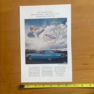 Vintage Ford Thunderbird Advertisement